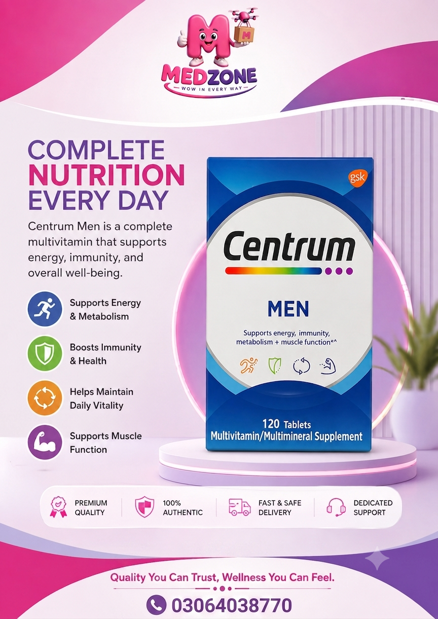 Medzone® centrum silver Multivitamin Tablets |Daily Vitamins for Adults & Seniors