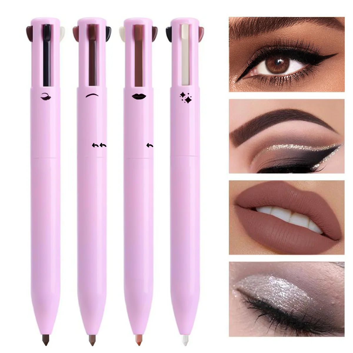Medzone®4-in-1 Magic Makeup Pen , Lipstick, Eyeliner, Blush & Tint