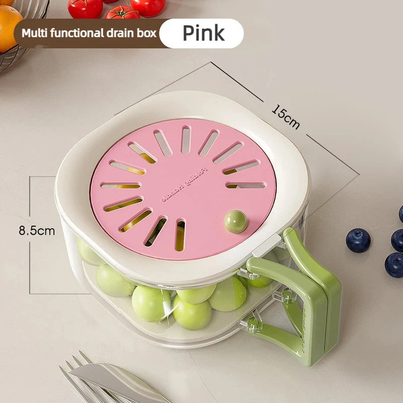 Medzone®2-in-1 Vegetable Washing Basin with Drain Basket