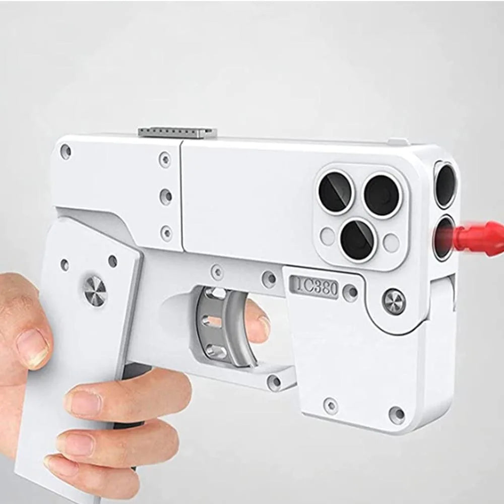 Medzone®iPhone Shape Toy Gun for Kids | Fun Light & Sound Kids Toy Gadget