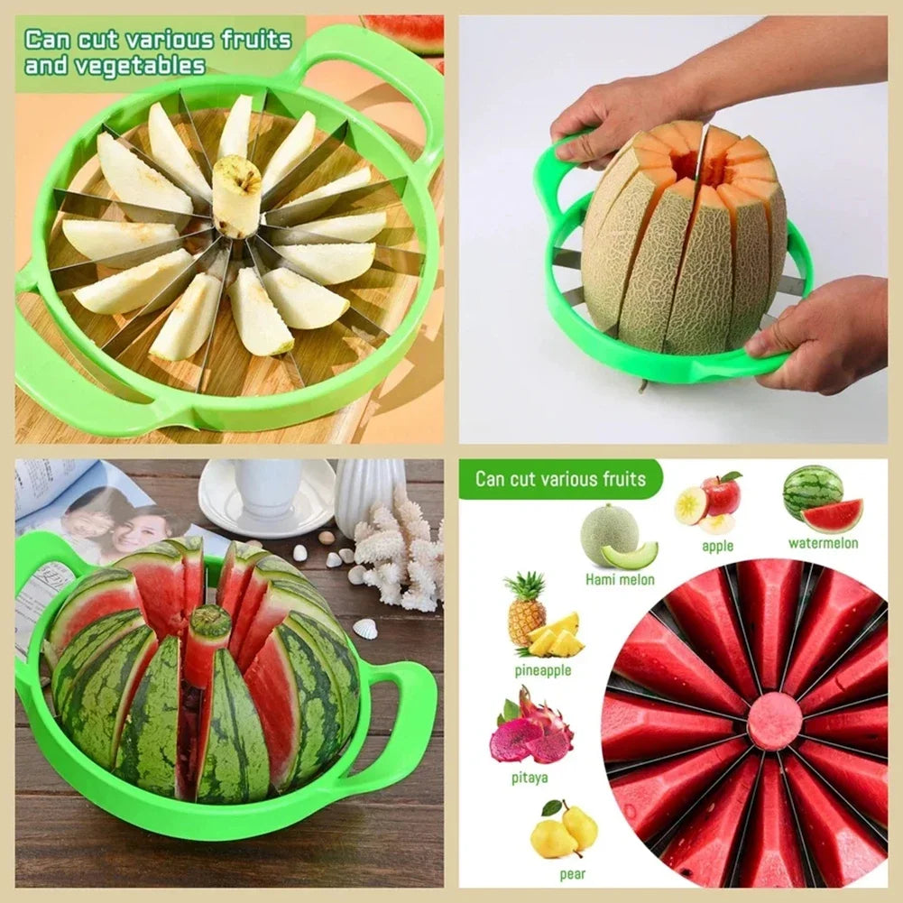 Medzone®Manual Melon Cutter Stainless Steel Fruit Slicer Tool