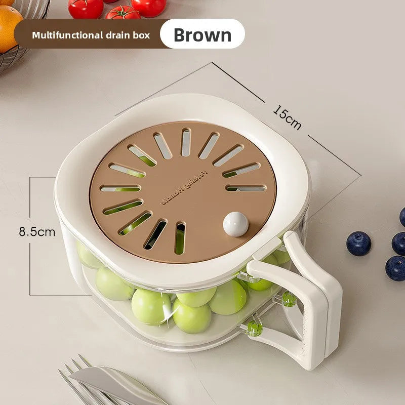 Medzone®2-in-1 Vegetable Washing Basin with Drain Basket