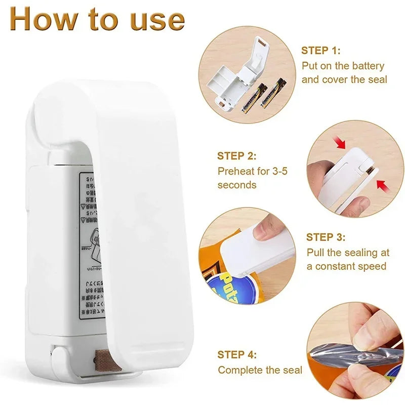 Medzone®Mini Bag Sealer |Portable Heat Sealing Machine Tool