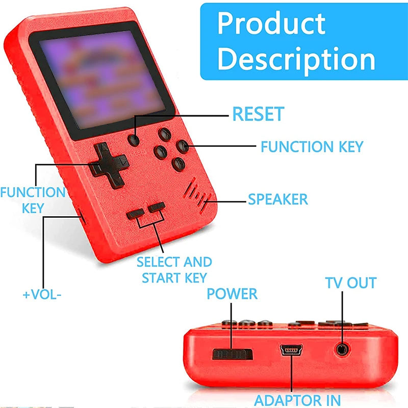 Medzone®Portable Retro Game Console 400 Games 3.0" LCD 🎮