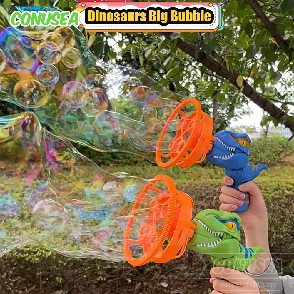 Medzone®Dinosaur Big Bubble Making Gun | Kids Bubble Toy