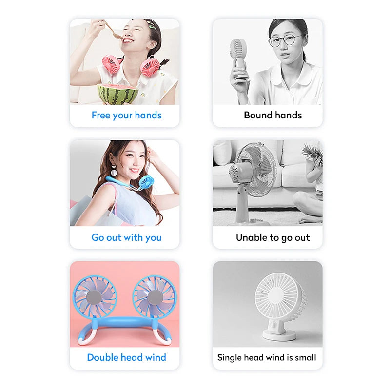 Medzone®Portable Neck Fan | Stay Cool Anywhere, Anytime