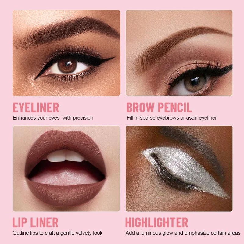 Medzone®4-in-1 Magic Makeup Pen , Lipstick, Eyeliner, Blush & Tint