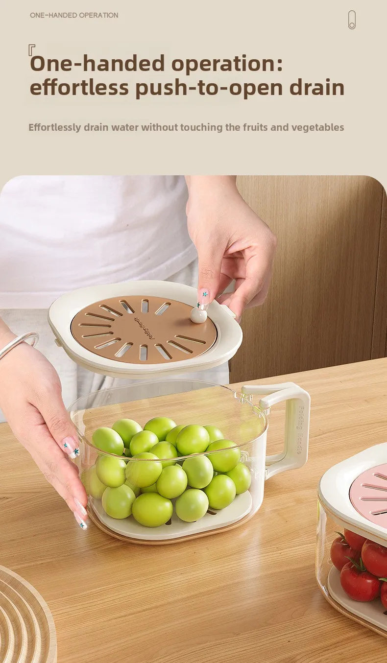 Medzone®2-in-1 Vegetable Washing Basin with Drain Basket