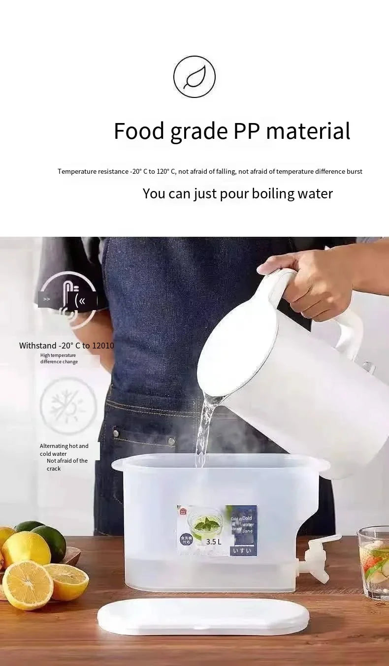 Medzone®2.8 Litre Beverage Storage Bottle for Refrigerator| Large Capacity Drink Dispenser