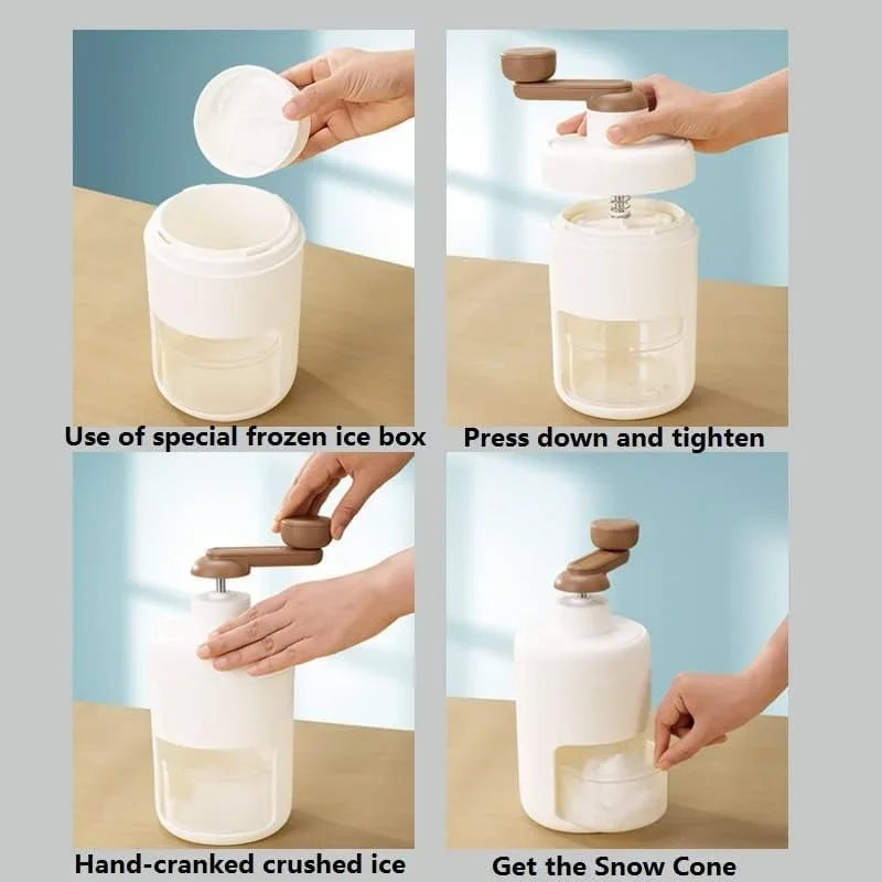 Medzone®Manual Ice Shaver Portable| Hand Cranked Ice Crusher