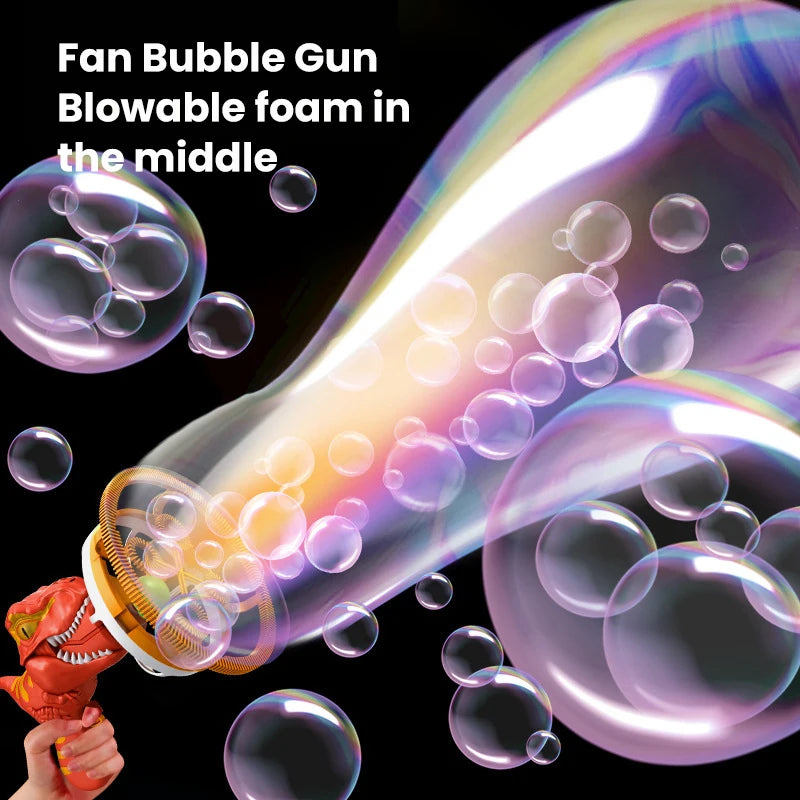Medzone®Dinosaur Big Bubble Making Gun | Kids Bubble Toy