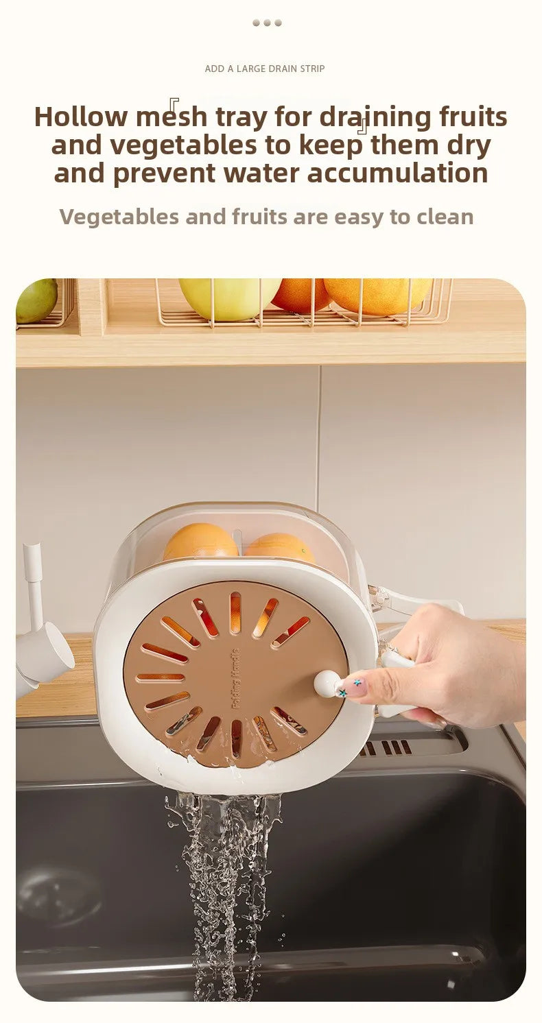 Medzone®2-in-1 Vegetable Washing Basin with Drain Basket