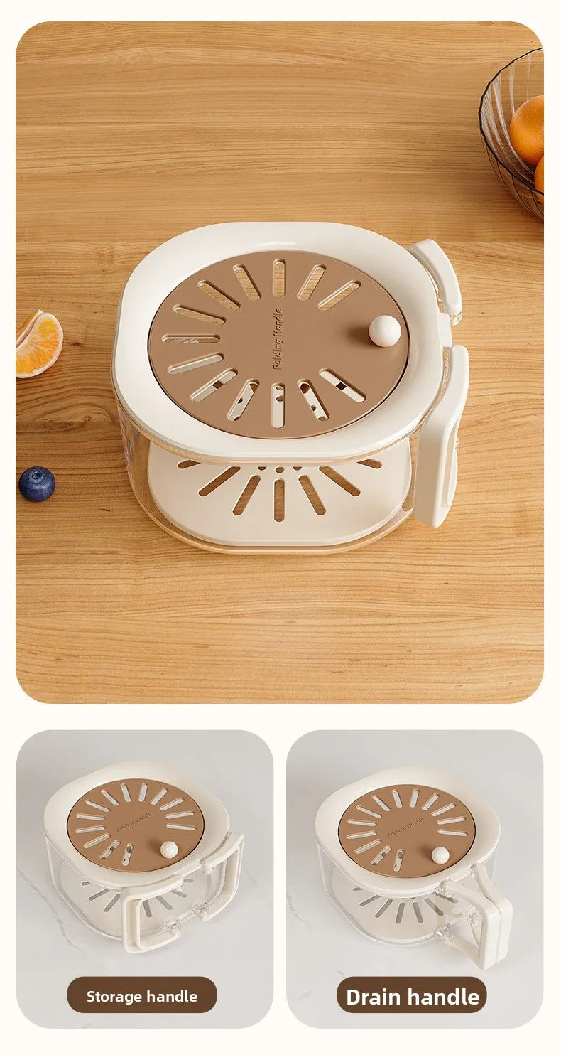 Medzone®2-in-1 Vegetable Washing Basin with Drain Basket