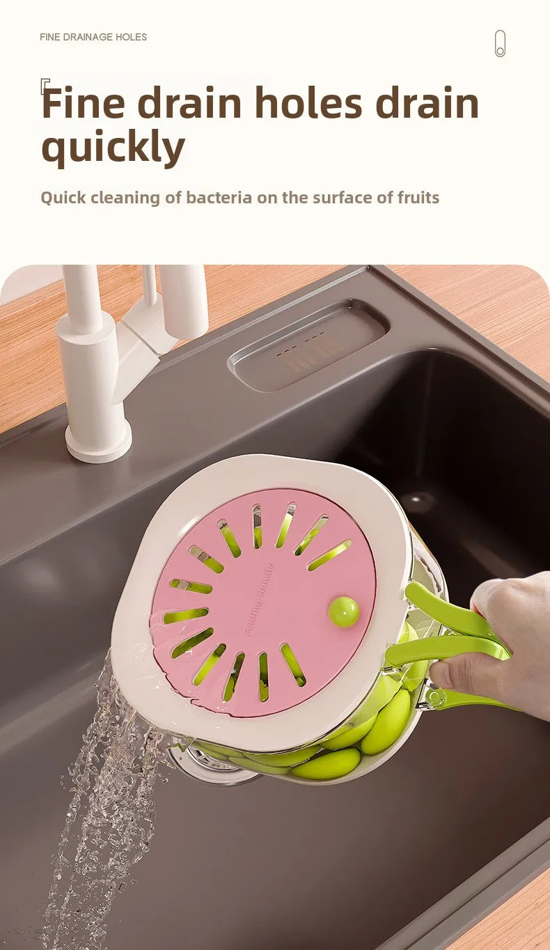 Medzone®2-in-1 Vegetable Washing Basin with Drain Basket