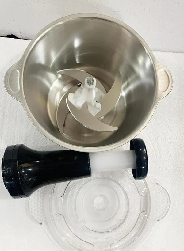 Medzone®Hand Chopper with Steel Bowl |Manual Vegetable & Food Chopper