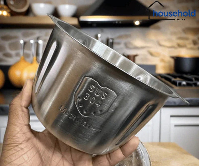 Medzone®Hand Chopper with Steel Bowl |Manual Vegetable & Food Chopper